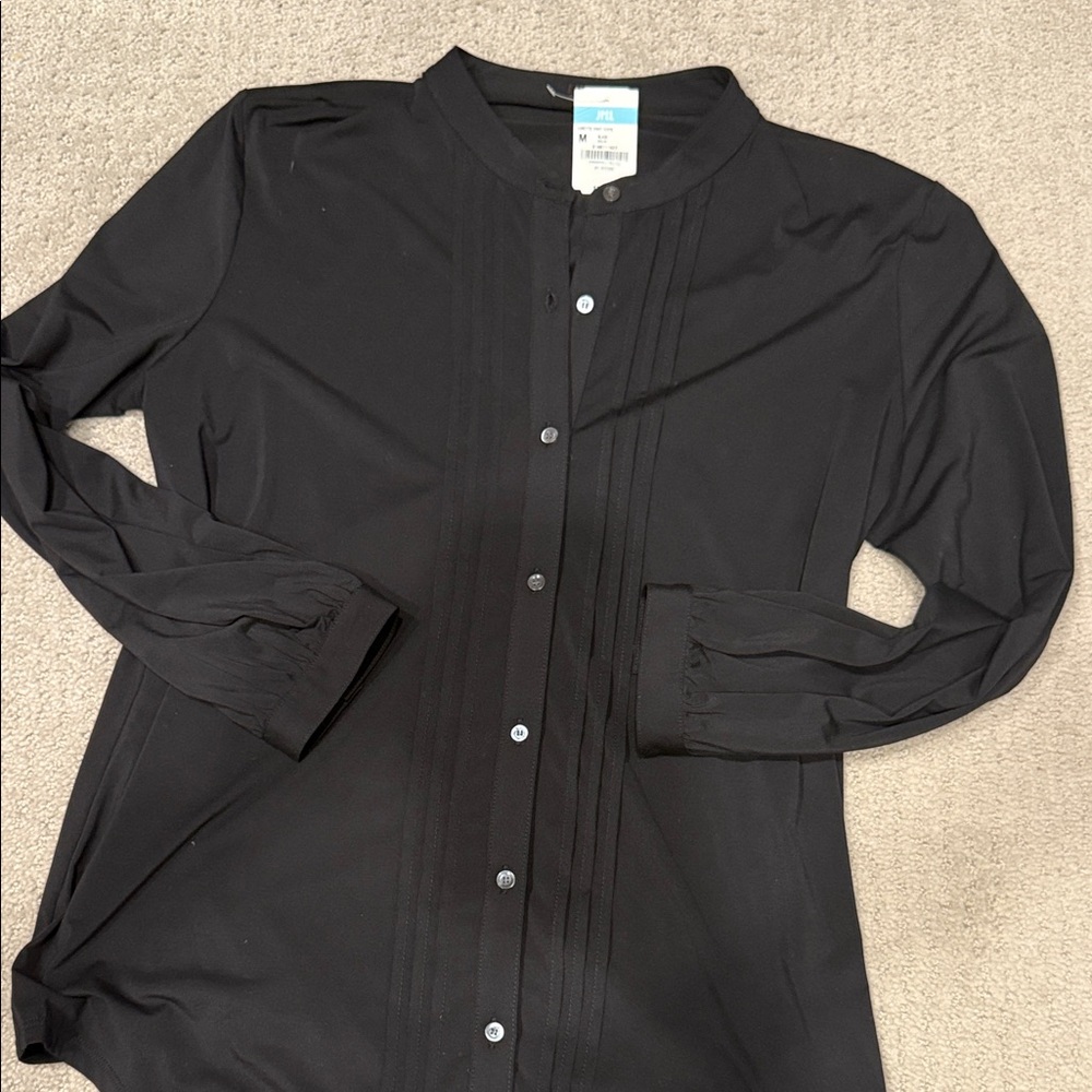 J. McLaughlin Black Lisette Knit Top